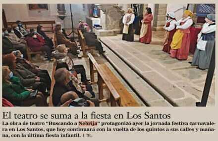 El teatro se suma a la fiesta en Los Santos