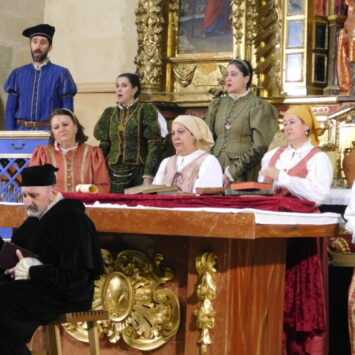 Villoruela disfruta con la representación de «Buscando a Nebrija»