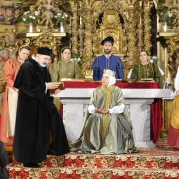 Rágama acoge en su iglesia parroquial del Salvador la representación de «Buscando a Nebrija»