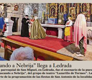 “Buscando a Nebrija” llega a Ledrada