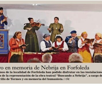 Teatro en memoria de Nebrija en Forfoleda