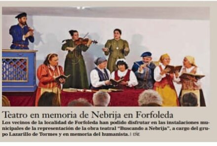 Teatro en memoria de Nebrija en Forfoleda