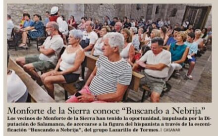 Monforte de la Sierra conoce «Buscando a Nebrija»