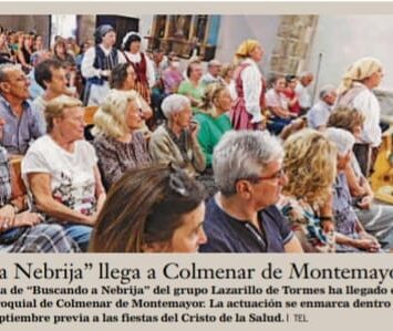 «Buscando a Nebrija» llega a Colmenar de Montemayor