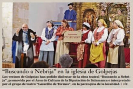 «Buscando a Nebrija» en la iglesia de Golpejas