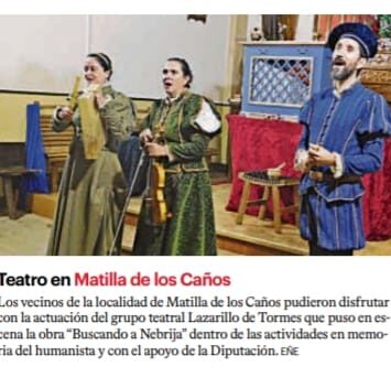Teatro en Matilla de los Caños