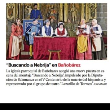 «Buscando a Nebrija» en Bañobárez