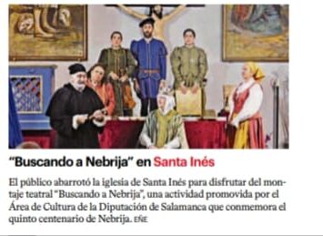 «Buscando a Nebrija» en Santa Inés