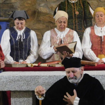 La iglesia de Valdemierque acoge el montaje ‘Buscando a Nebrija’