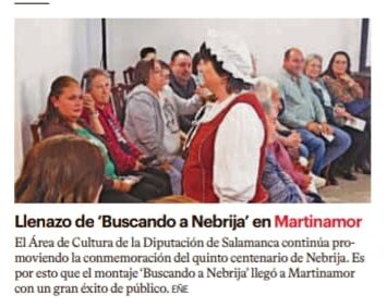 Llenazo de «Buscando a Nebrija» en Martinamor