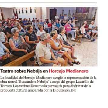 Teatro sobre Nebrija en Horcajo Medianero