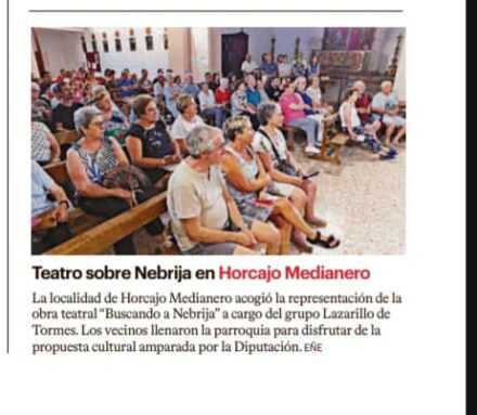 Teatro sobre Nebrija en Horcajo Medianero