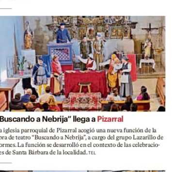 «Buscando a Nebrija» llega a Pizarral