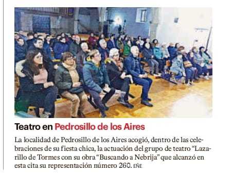 Teatro en Pedrosillo de los Aires
