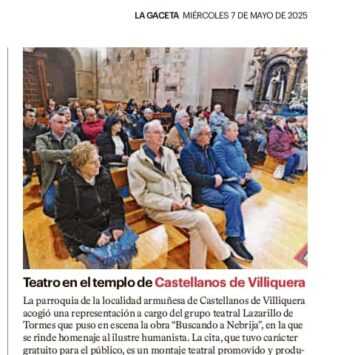 Teatro en el templo de Castellanos de Villiquera