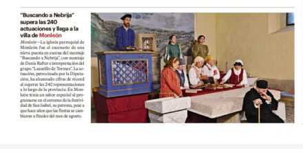 «Buscando a Nebrija» supera las 240 actuaciones y llega a la villa de Monleón