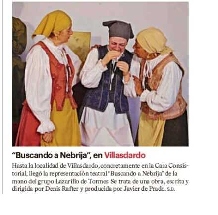 «Buscando a Nebrija», en Villasdardo