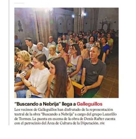 «Buscando a Nebrija» llega a Galleguillos