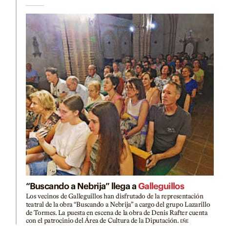 «Buscando a Nebrija» llega a Galleguillos