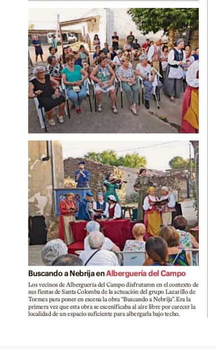 Buscando a Nebrija en Alberguería del Campo