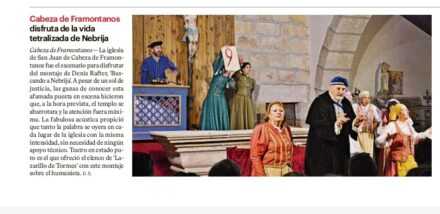 Cabeza de Framontanos disfruta de la vida teatralizada de Nebrija